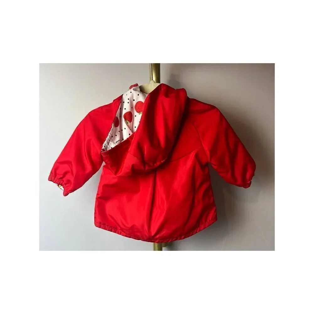 NWT Mayoral Strawberry Reversible Windbreaker Jacket Sz. 2-4mo